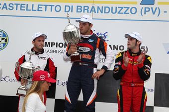 KZ2   Podio gara 1 Giulietti, ITALIAN ACI KARTING CHAMPIONSHIP