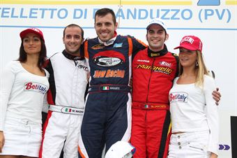 KZ2   Podio gara 1 Giulietti, Mazzali, Zanchetta, ITALIAN ACI KARTING CHAMPIONSHIP
