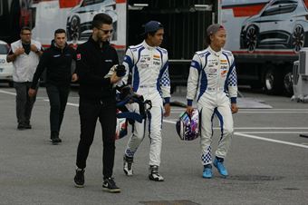 Marino Sato (Vincenzo Sospiri Racing,Tatuus F.4 T014 Abarth #33), Jaden Conwright (Vincenzo Sospiri Racing,Tatuus F.4 T014 Abarth #6)      , ITALIAN F.4 CHAMPIONSHIP