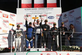 Podio GT3 gara 1, Colombo Niboli (MP1 Corse,ferrari 458 GT3 #74) , CAMPIONATO ITALIANO GRAN TURISMO